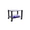 Mind Reader 15" Black 2-Tier Shelf Adjustable Printer Stand with Wheels